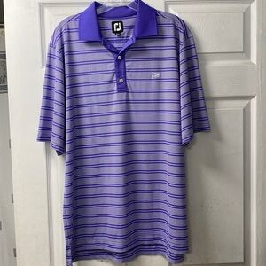 Men’s FJ, FootJoy Pullover Polo Golf Shirt.